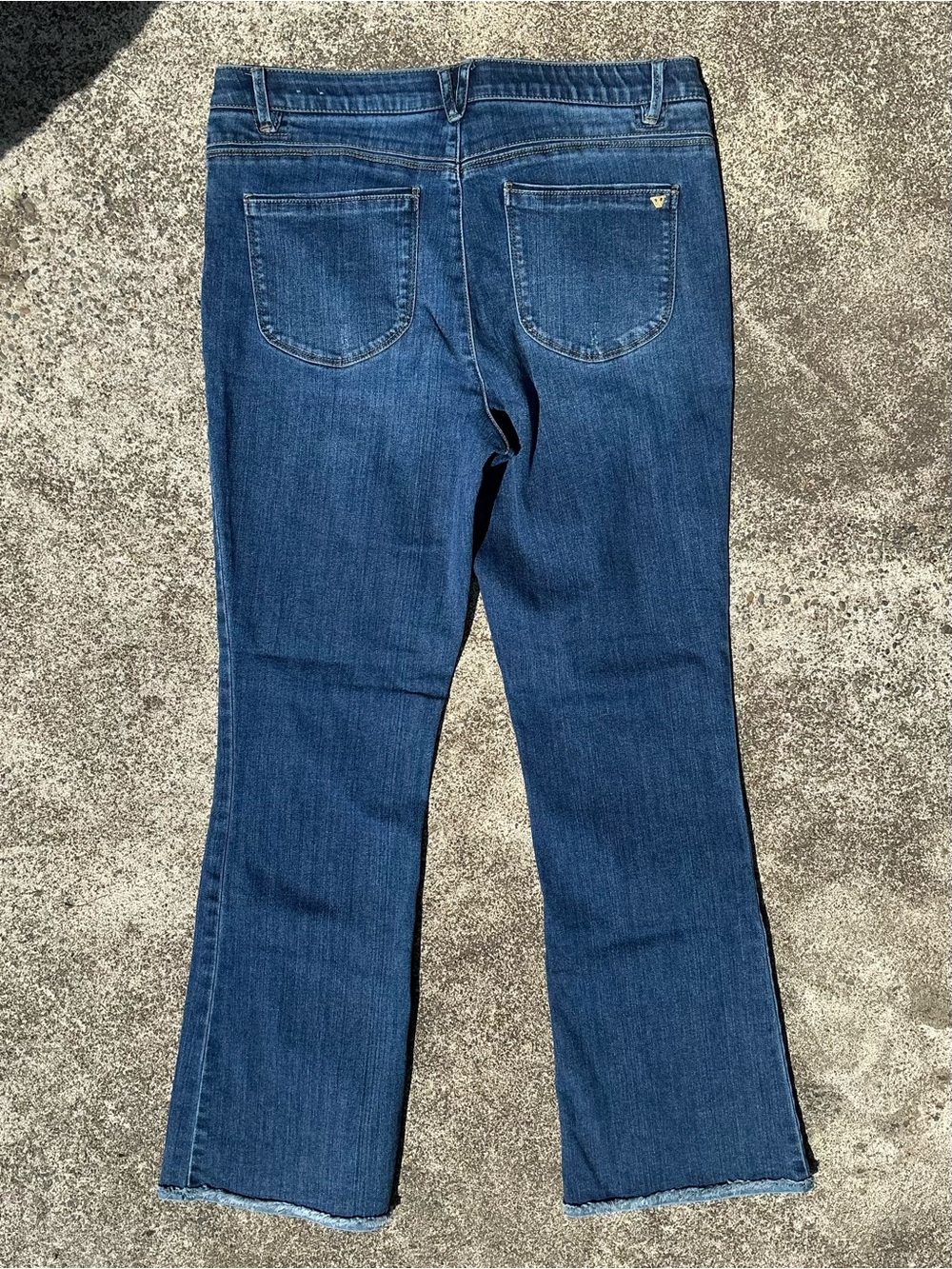 Wit & Wisdom (Nordstroms) Dark Blue Flare Jeans - Picture 2 of 5